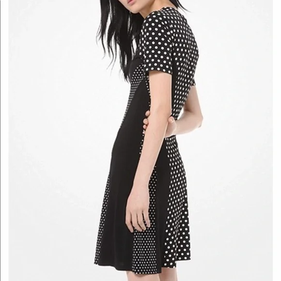 Michael Kors | Dresses | Michael Kors Mixed Polka Dot Jersey Dress |  Poshmark
